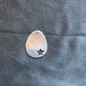 Sterling silver star pendant vintage 1971